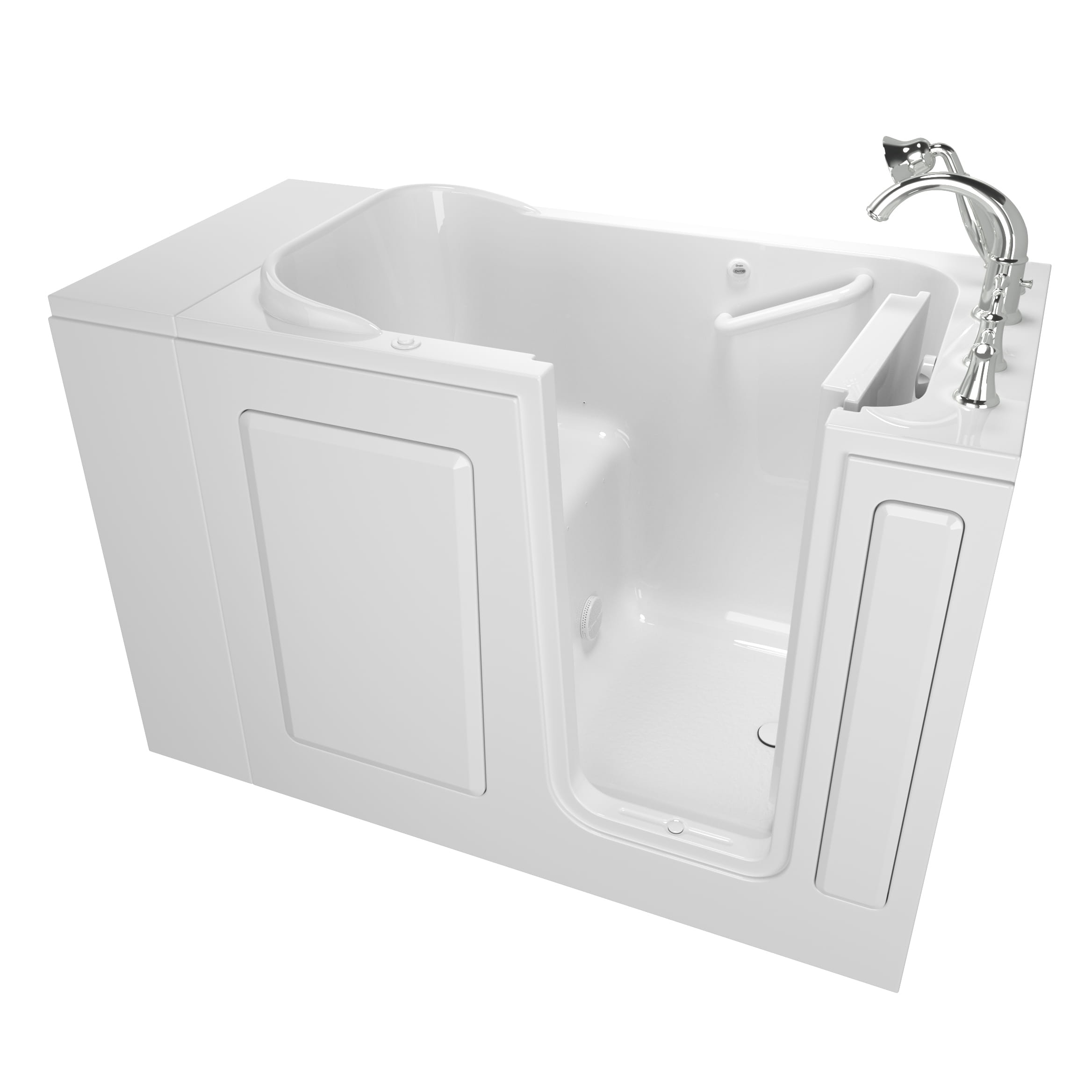 Gelcoat 28x48 inch Walk in Bathtub with Air Spa System  Right Hand Door and Drain WIB WHITE